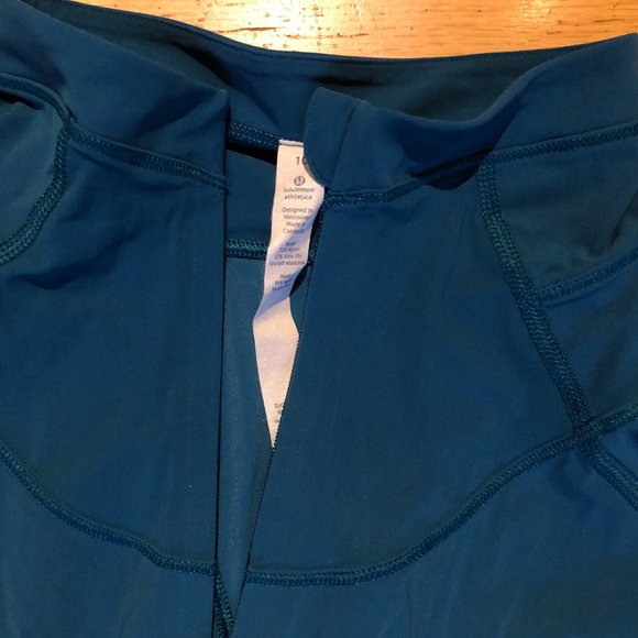 New Lululemon Teal Zip Long-Sleeved Pullover Shirt - Picture 6 of 9